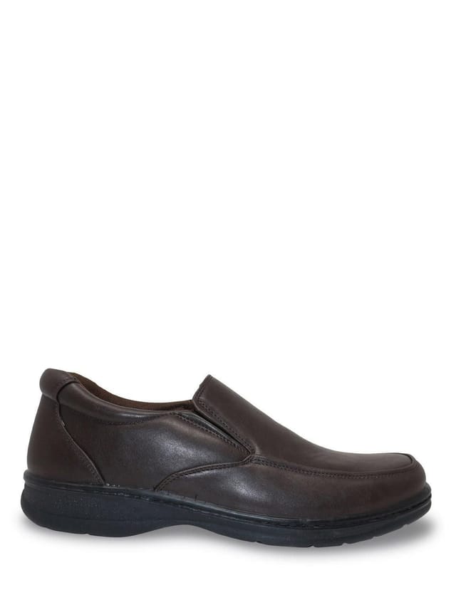 Truflex Truflex Men's Slip On Wide Fit Shoe in Brown - 2