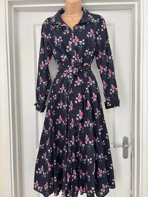 Joe Browns Joe Browns gorgeous belted cotton long dress size 16
