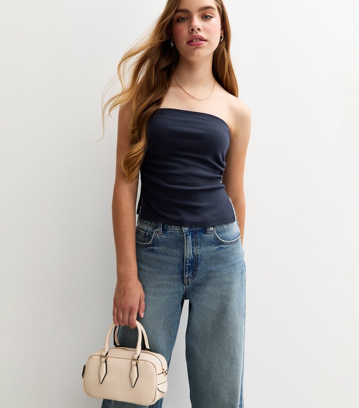 New Look New Look Navy Jersey Bandeau Top