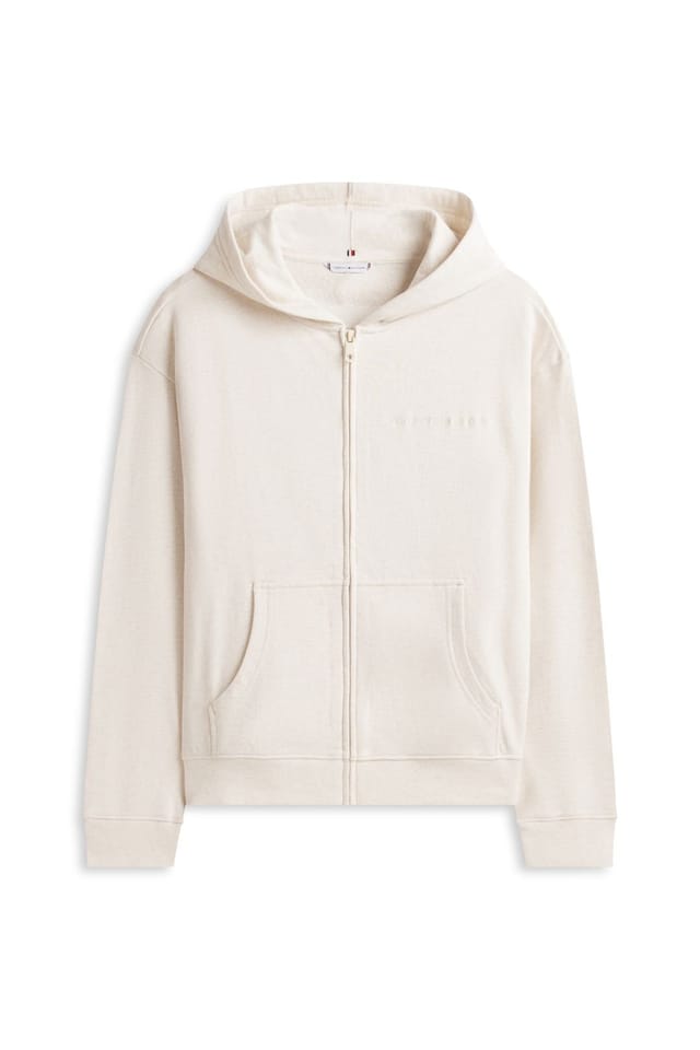 Tommy Hilfiger Tommy Hilfiger Women's Full Zip Hoodie Beige Heather - 3