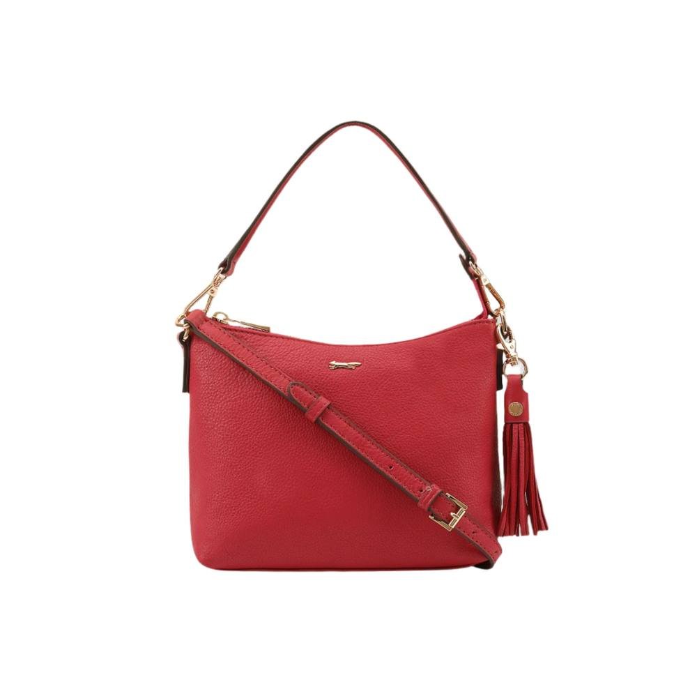 Paul Costelloe Paul Costelloe Women's Mestolo Leather Day Bag in Cerise - 1