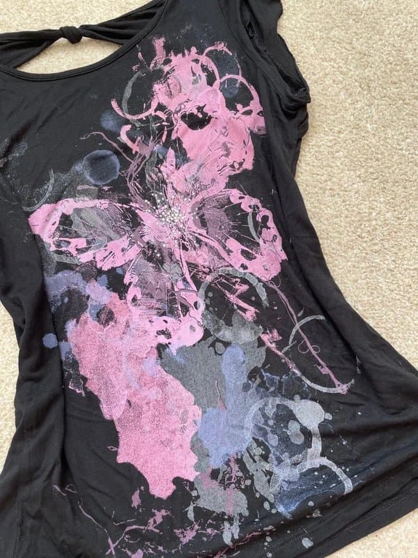 No Label No label butterfly cut out t shirt