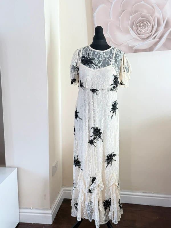 River Island River Island lace embellished special occasions maxi dress RRP £120