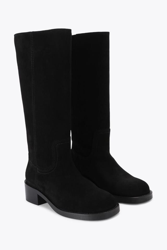 Steve Madden STEVE MADDEN Women's 'Riggs 017' Suede Boots in Black - 2