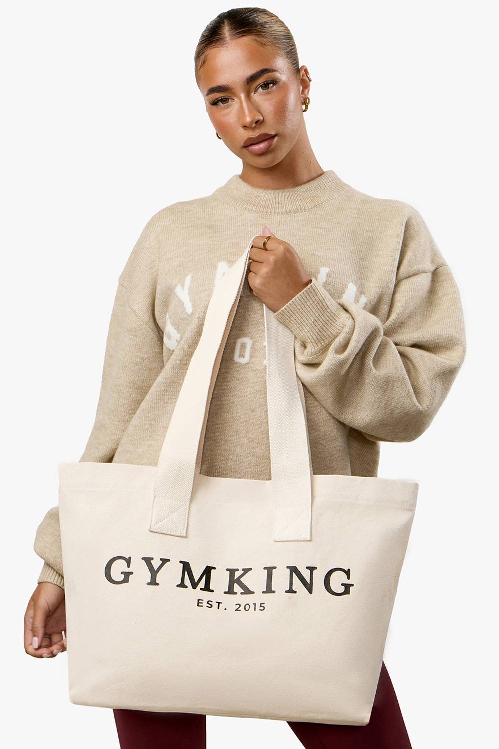 Gym King GYM KING Men's Established Tote Bag Natural - 2