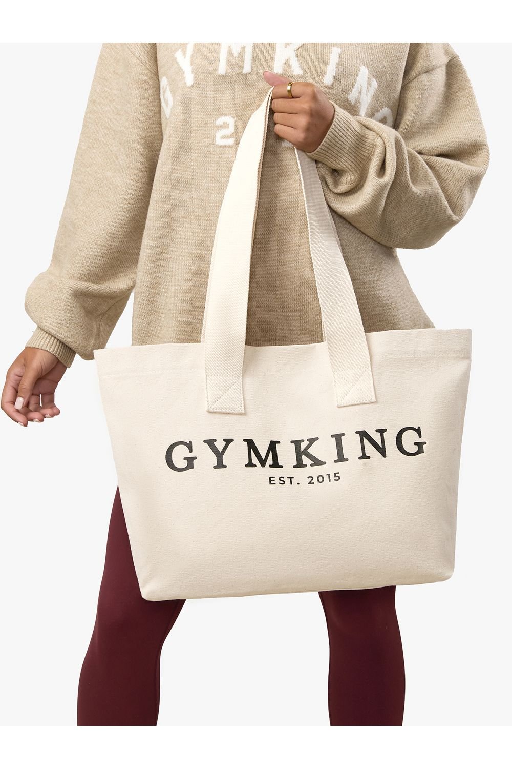 Gym King GYM KING Men's Established Tote Bag Natural - 4