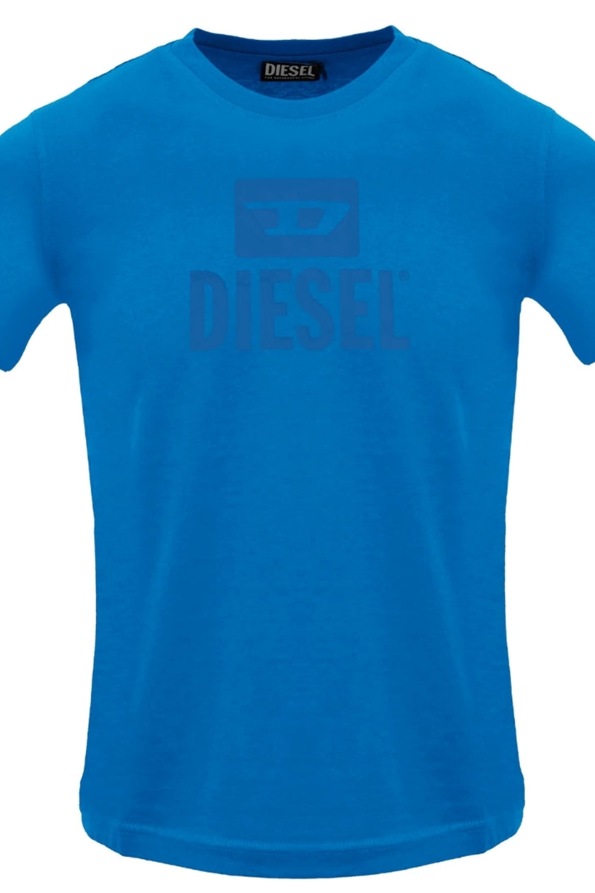 Diesel Diesel Men's Short Sleeve Crew T-shirt in Mid Blue