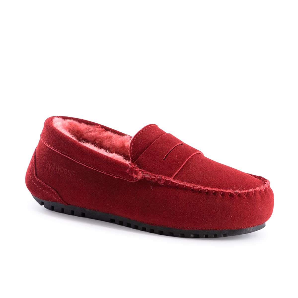 Aus Wooli Australia Aus Wooli Australia Women's Byronbay Cosy Moccasin in Red - 1