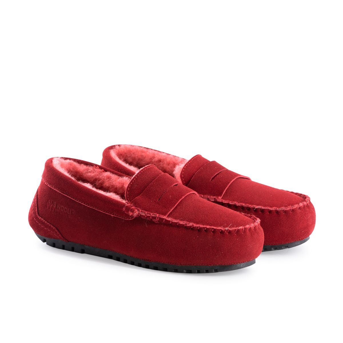 Aus Wooli Australia Aus Wooli Australia Women's Byronbay Cosy Moccasin in Red - 2