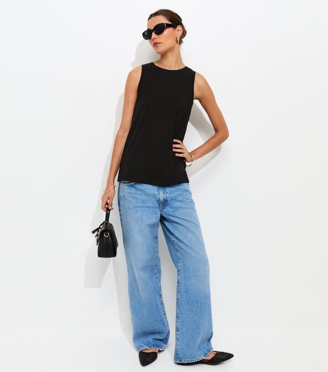 New Look Women's Black Relaxed Fit Vest New Look - 3