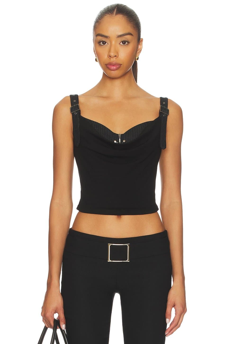 revolve Printed Pleated Corset Top