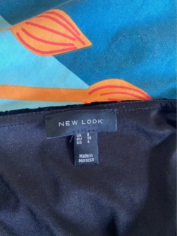 New Look new look floral velvet dress