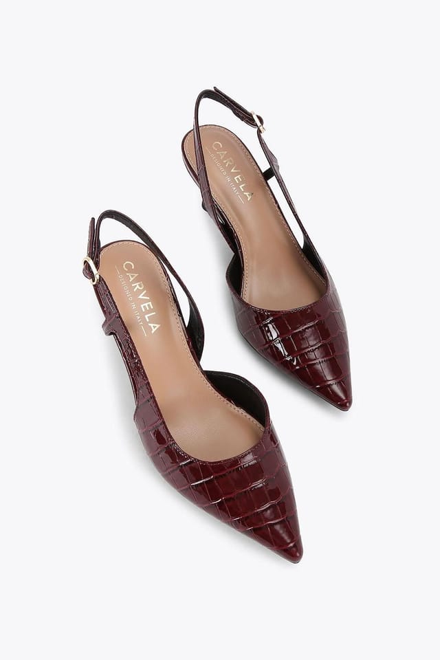 Carvela Carvela Women's 'Alina Sling' Heels in Wine - 2