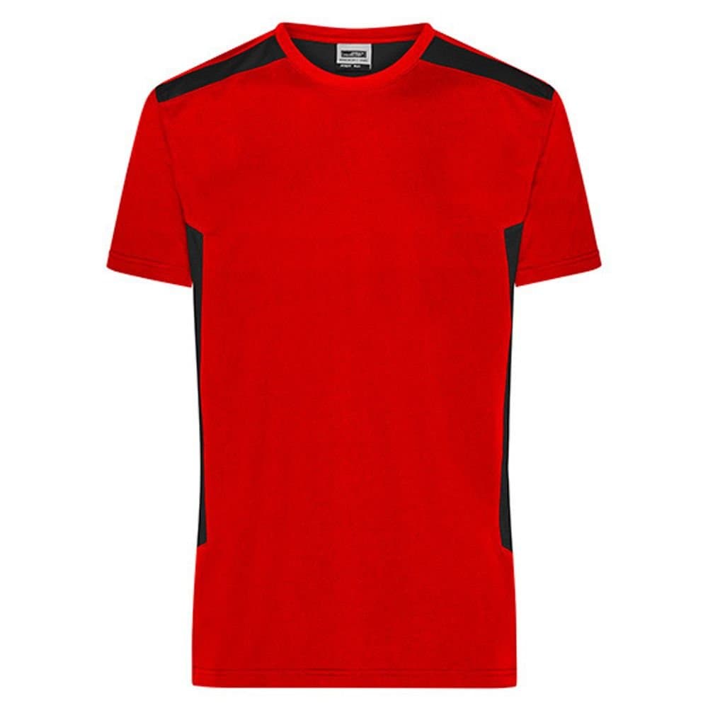 James and Nicholson James and Nicholson Men's Workwear Strong T-Shirt in Red