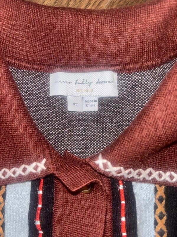 Never Fully Dressed Geometric NFD knit track suit
