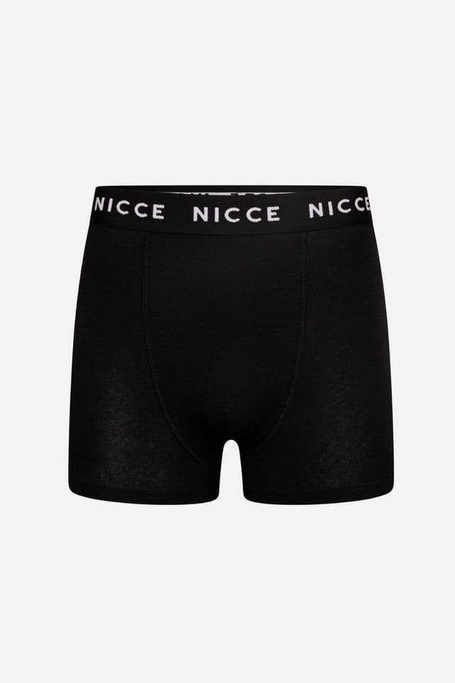 Nicce Nicce Men's 5-Pack Cotton Rich Boxer Briefs with Logo Waistband in Black - 2