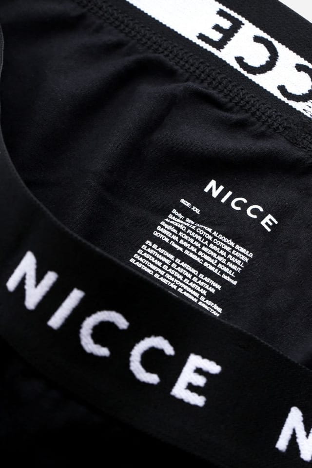 Nicce Nicce Men's 5-Pack Cotton Rich Boxer Briefs with Logo Waistband in Black - 3