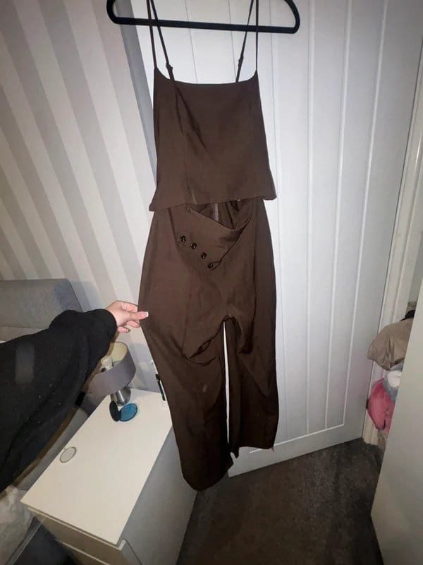PLT Brown Jumpsuit