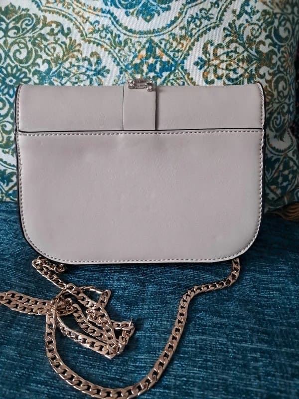 Topshop Topshop women's grey floral embellished small bag - 8 inches wide 6 inches long