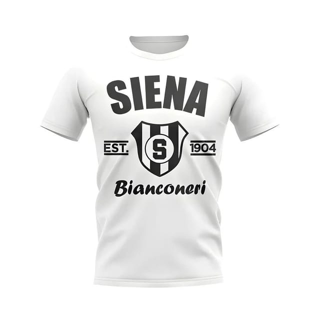 Siena Siena Men's Personalised Established Football T-Shirt in White - 2