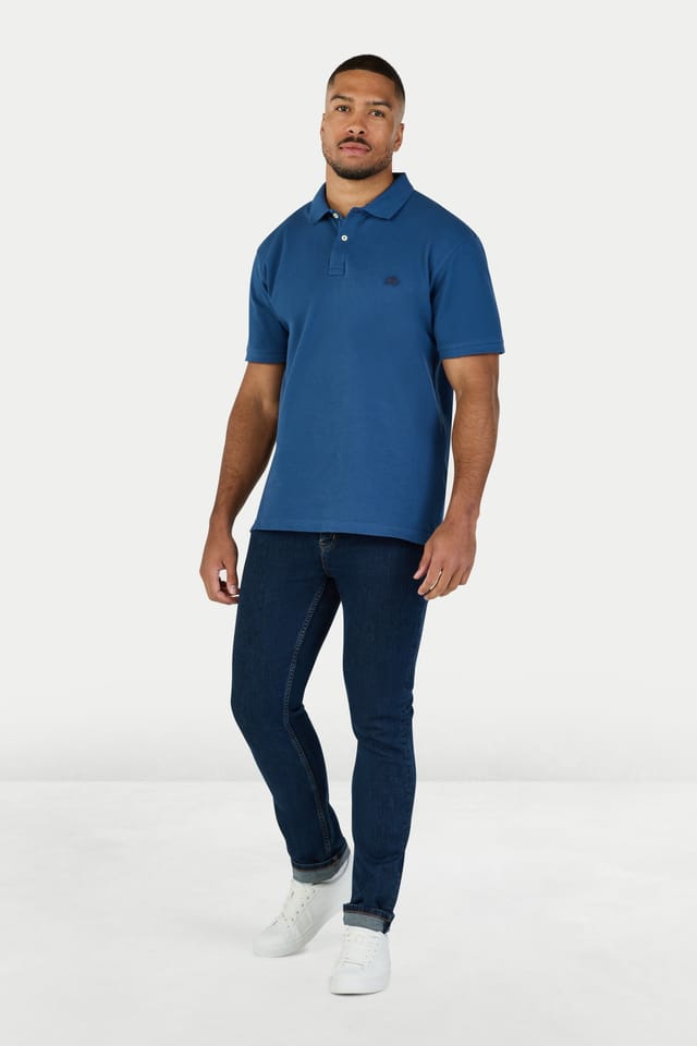 raging bull Raging Bull Men's Classic Polo in Mid Blue - 2