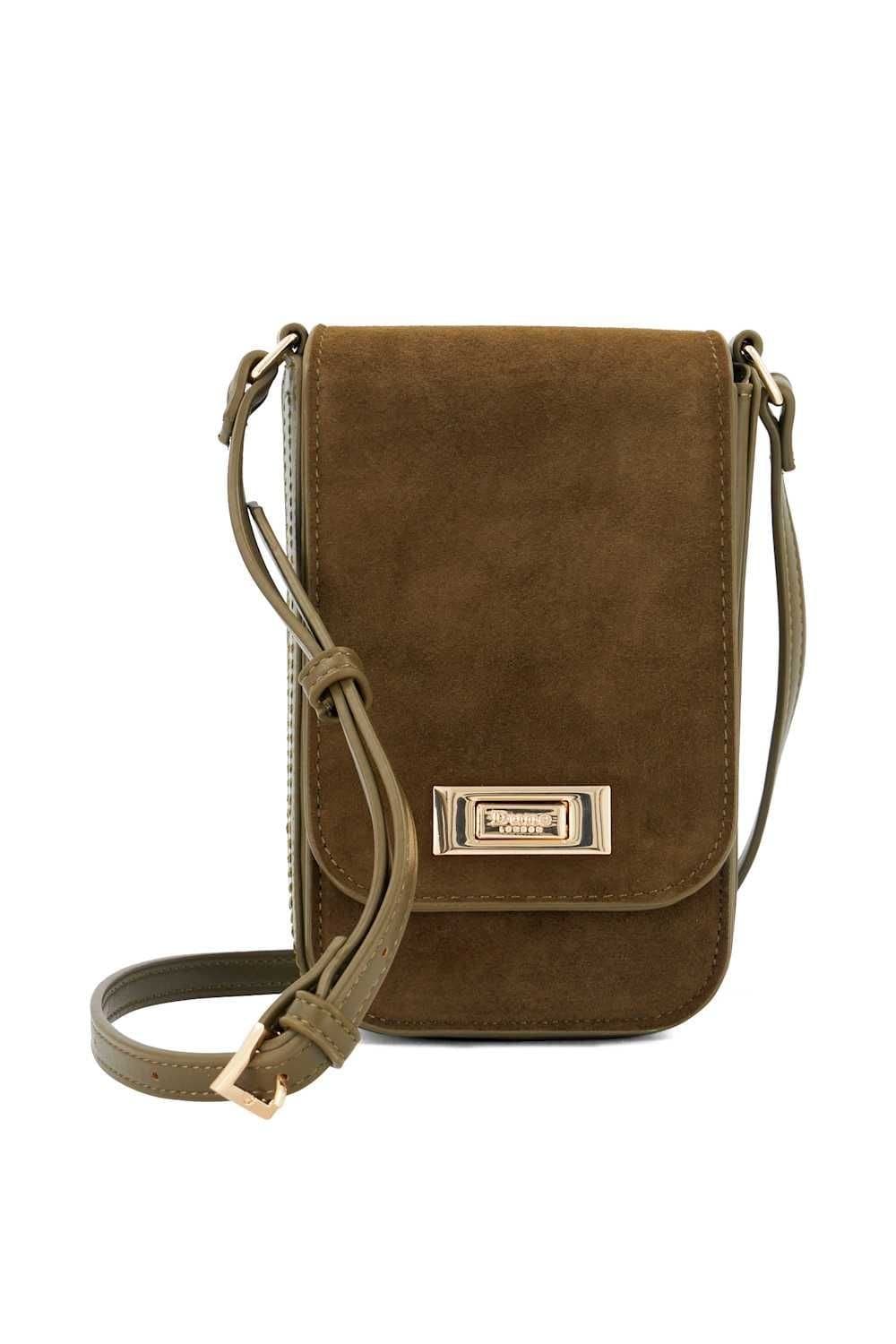 Dune London Dune London Women's 'Dinkydiscreet' Suede Cross Body Bag in Green