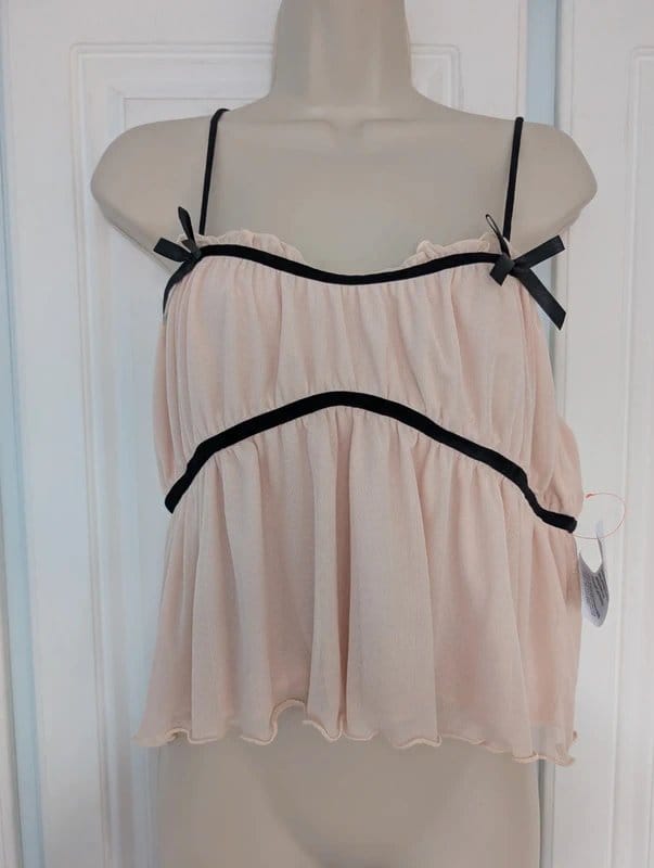 ASOS Design Pink Floaty Cami Top Size 14
