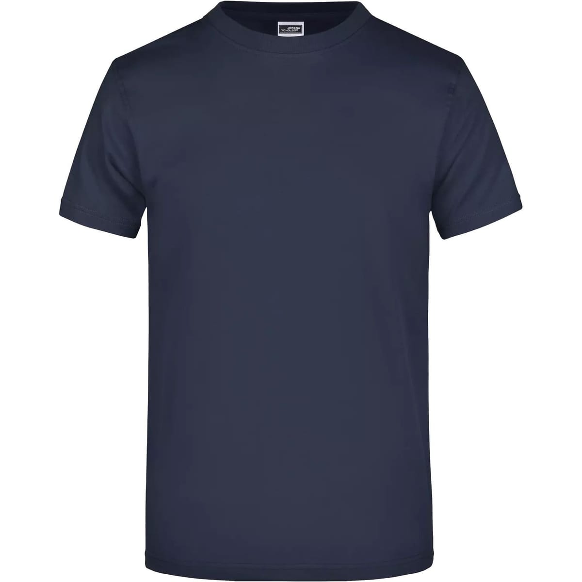 James and Nicholson James and Nicholson Men's Plain Cotton T-Shirt in Navy - 1