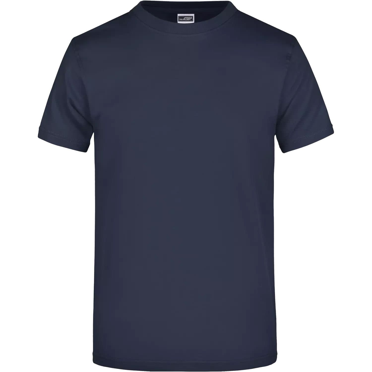 James and Nicholson James and Nicholson Men's Plain Cotton T-Shirt in Navy