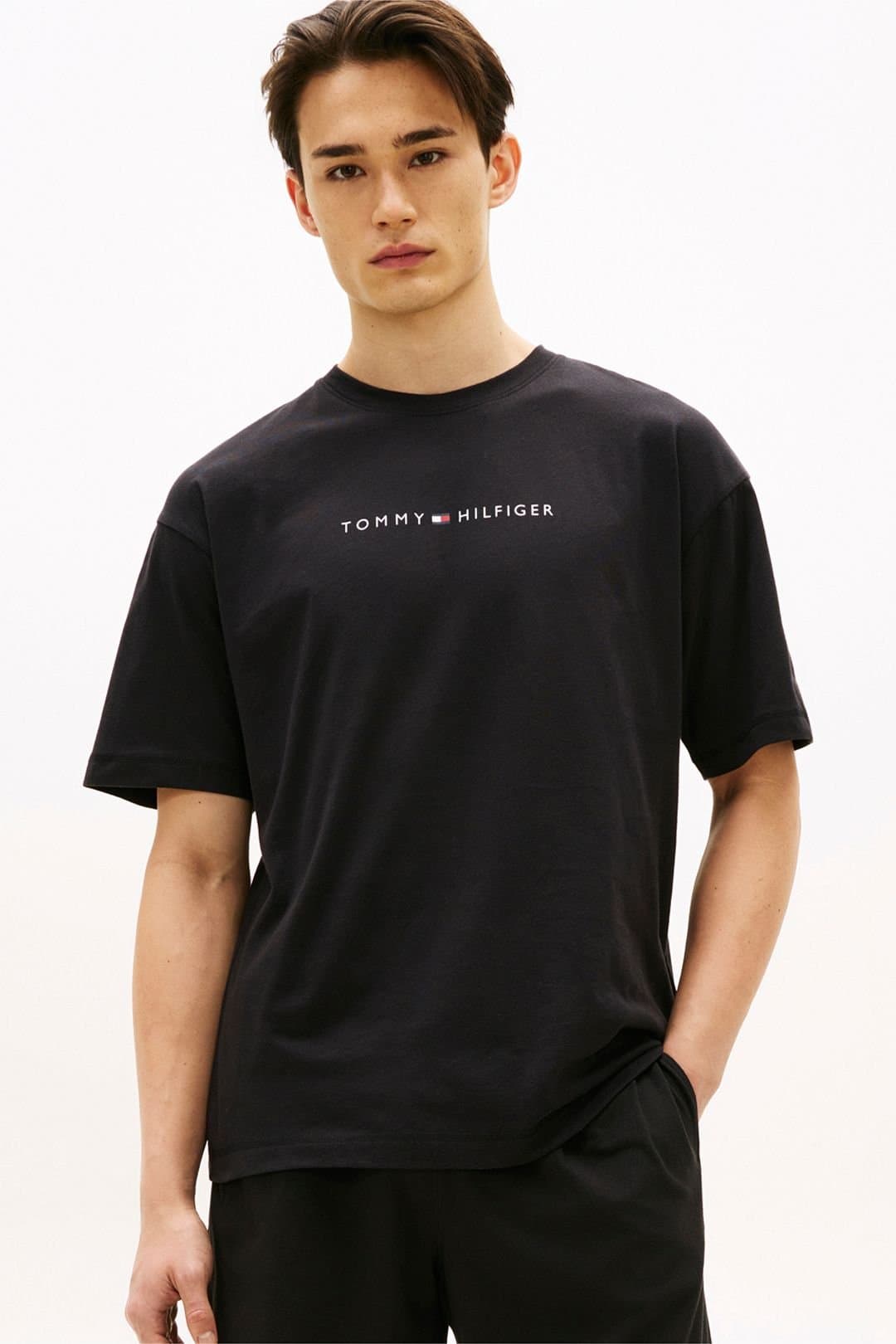 Tommy Hilfiger Tommy Hilfiger Men's SS Logo Tee Black