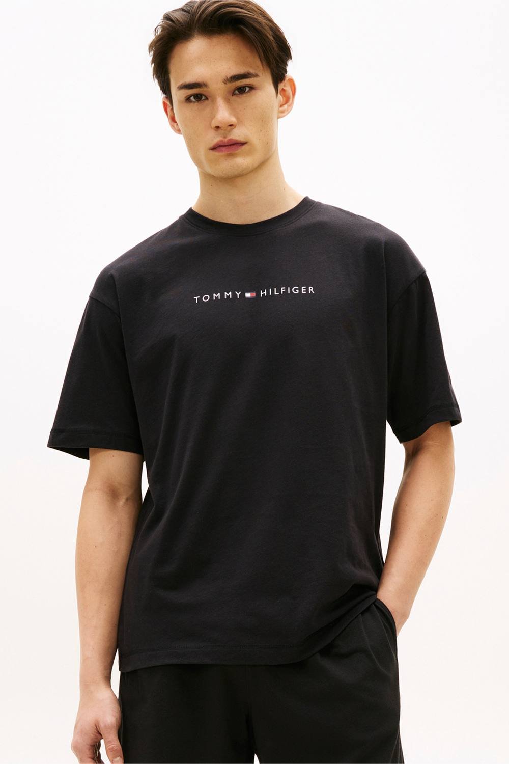 Tommy Hilfiger Tommy Hilfiger Men's SS Logo Tee Black - 2