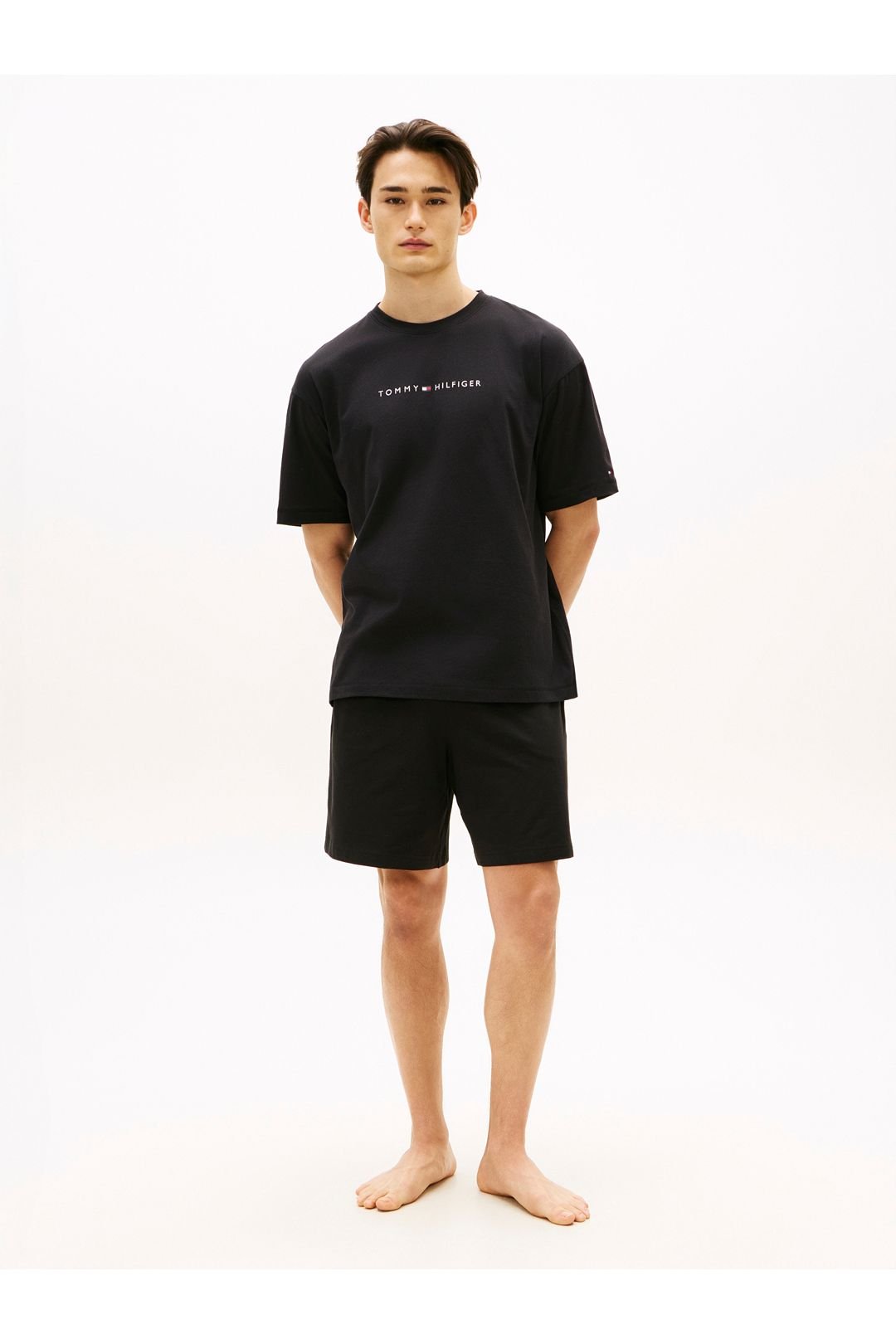 Tommy Hilfiger Tommy Hilfiger Men's SS Logo Tee Black - 3