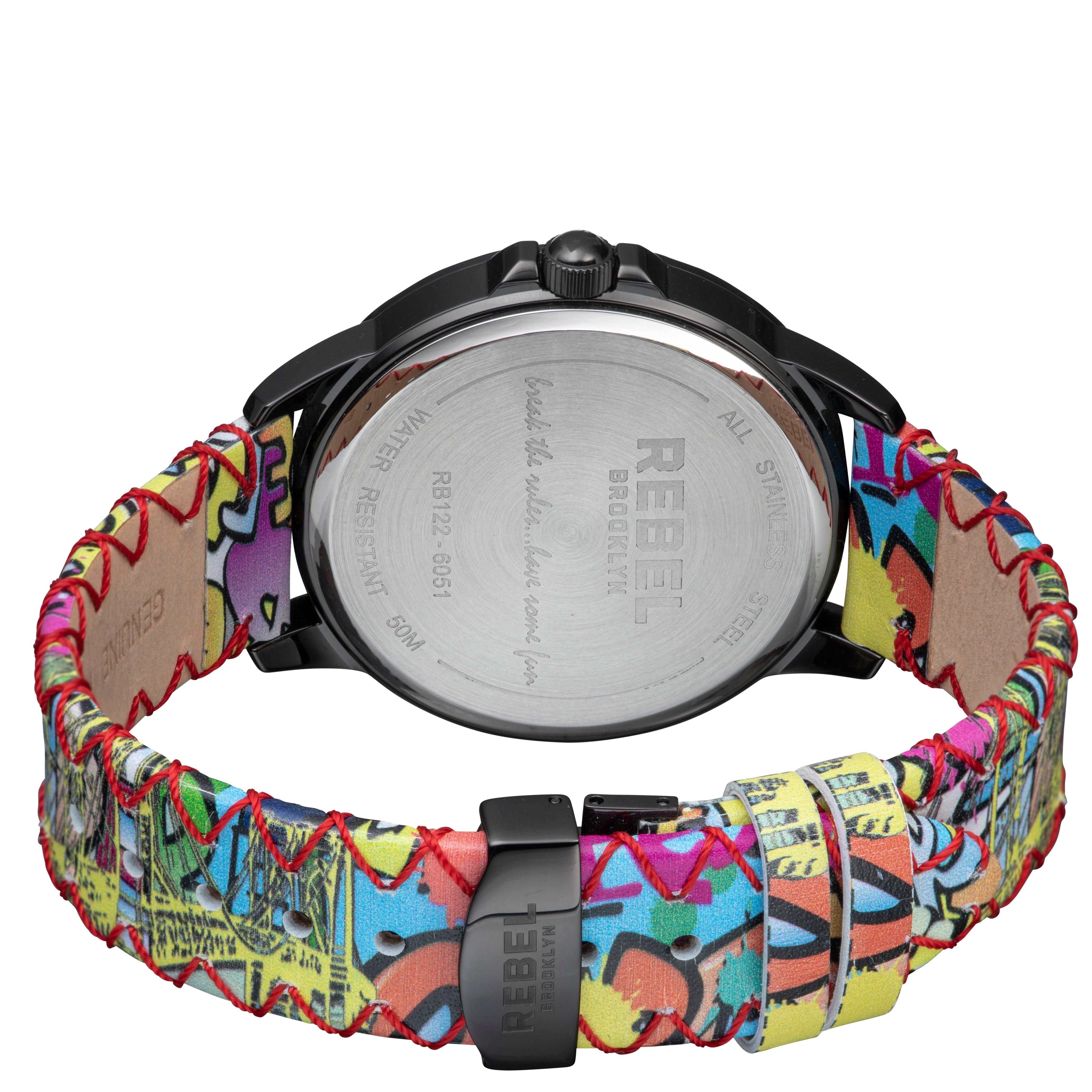 Rebel Rebel Women's Dumbo Coral Dial Leather Watch - 2