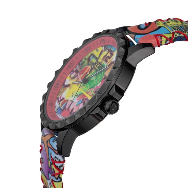Rebel Rebel Women's Dumbo Coral Dial Leather Watch - 3