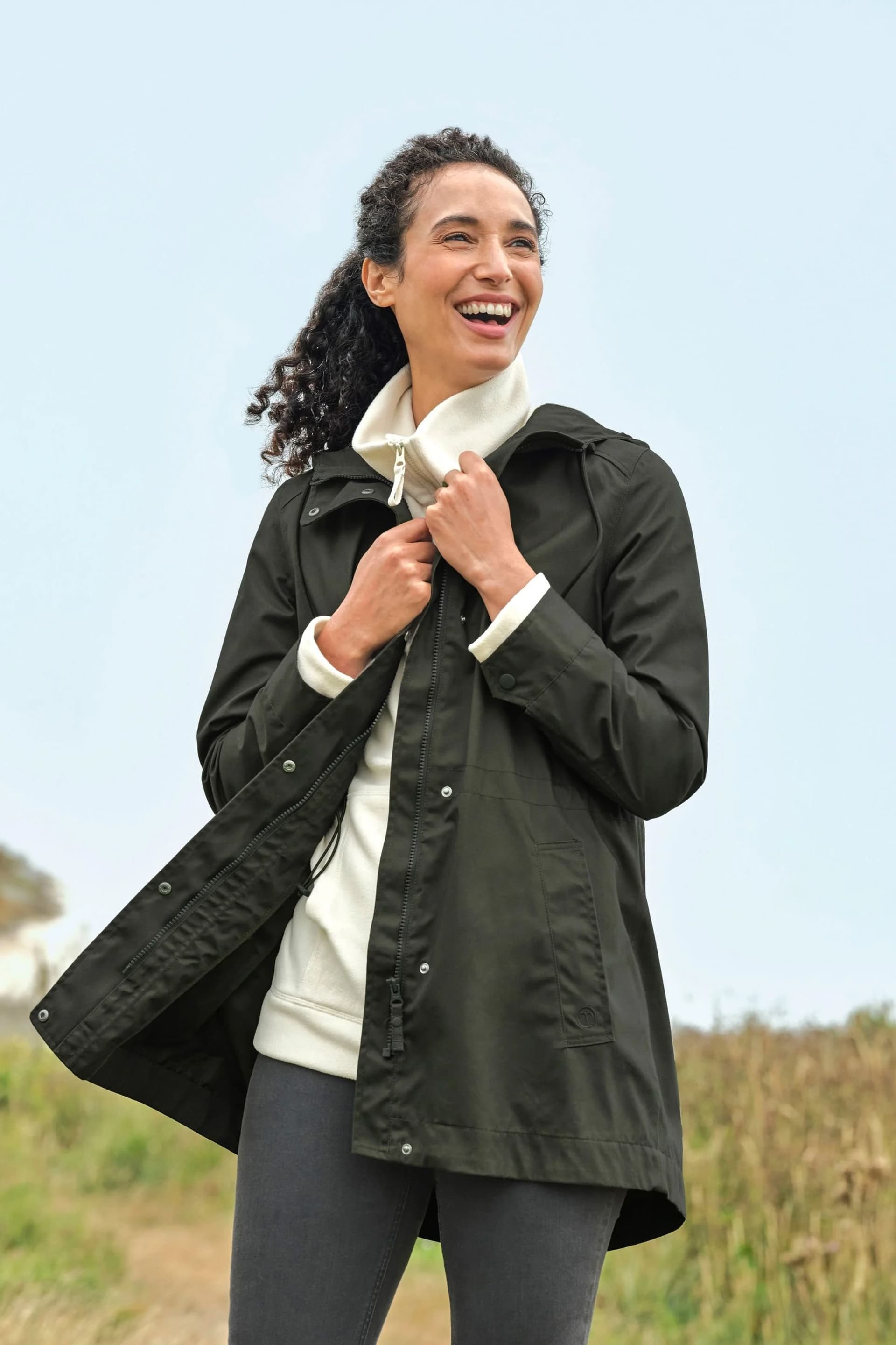 WoolOvers WoolOvers Women's Ramble Raincoat in Green