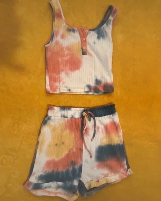 Shein Dip dye short co ord set