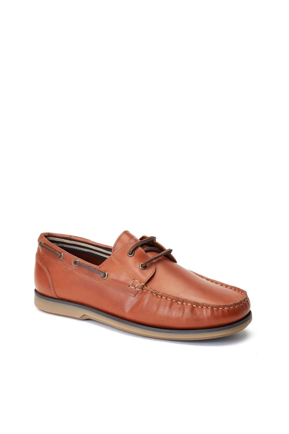 Base London Base London Men's Stern Boat Shoe in Tan - 3