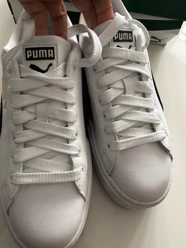 Puma Puma Classic Platform White Leather Trainers (5)