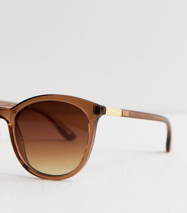 New Look Brown Round Frame Sunglasses New Look - 3