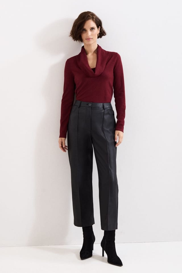 Phase Eight Phase Eight Women's Lottie Cowl Knit in Wine - 3