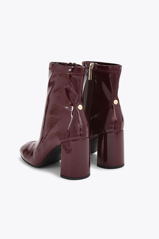 Carvela Carvela Women's 'Willow Patent Ankle' Boots in Burgundy - 3