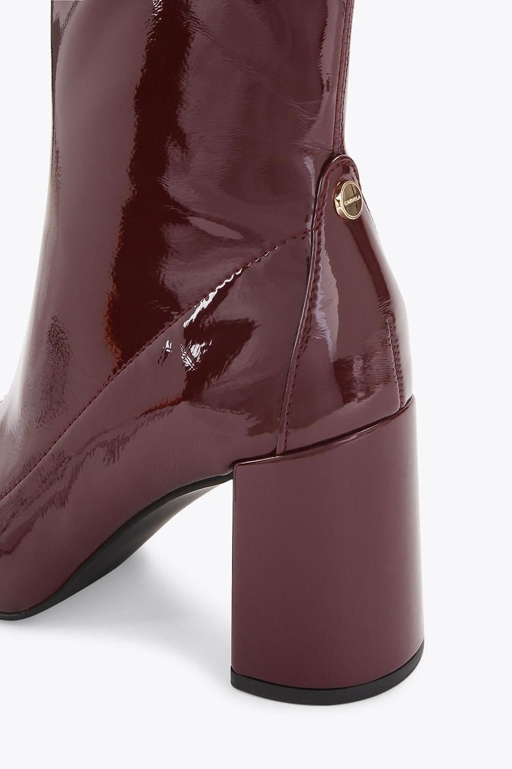 Carvela Carvela Women's 'Willow Patent Ankle' Boots in Burgundy - 4
