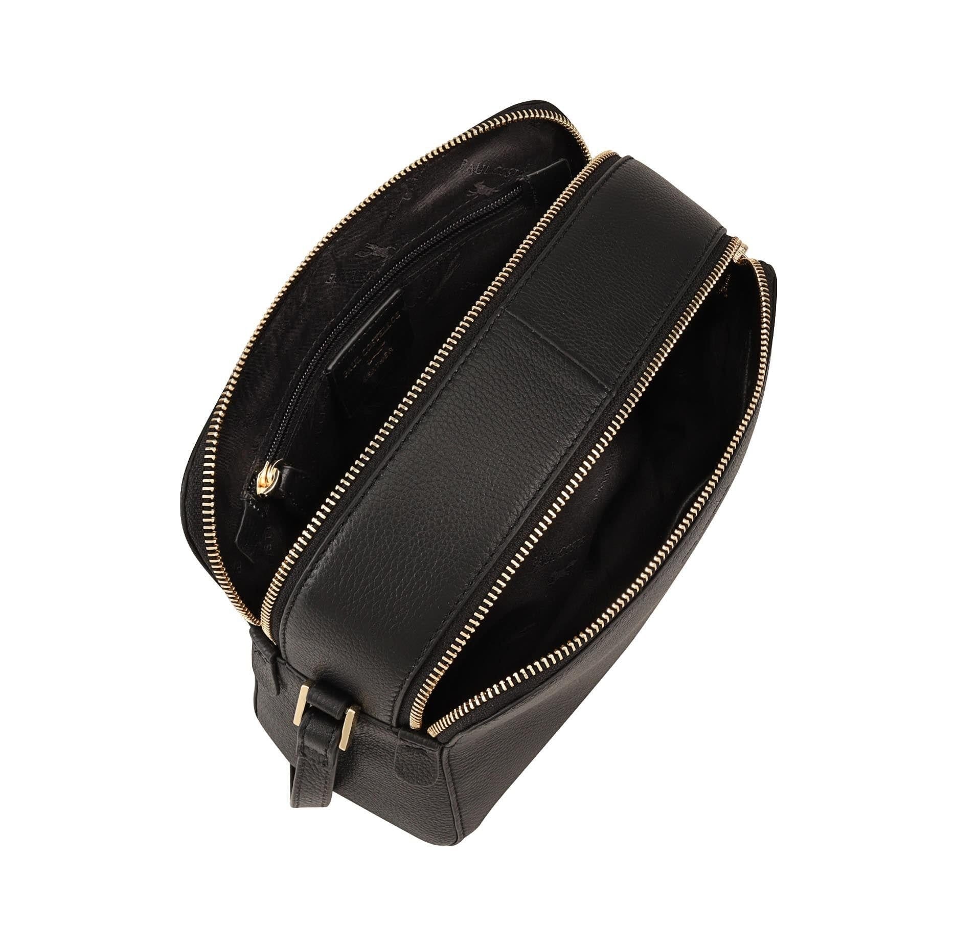 Paul Costelloe Paul Costelloe Women's Mantaro Leather Cross Body Bag in Jet Black - 4