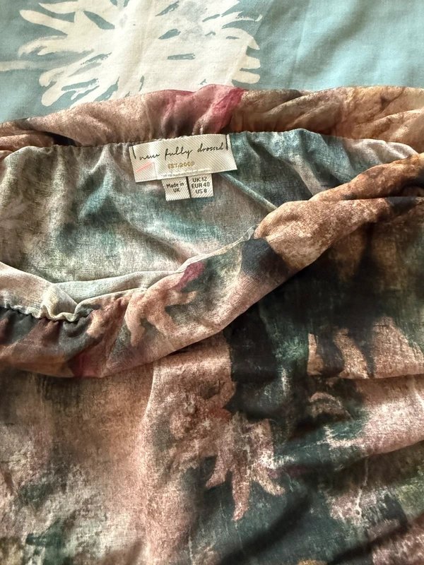 Never Fully Dressed Off the shoulder patterned top - 1