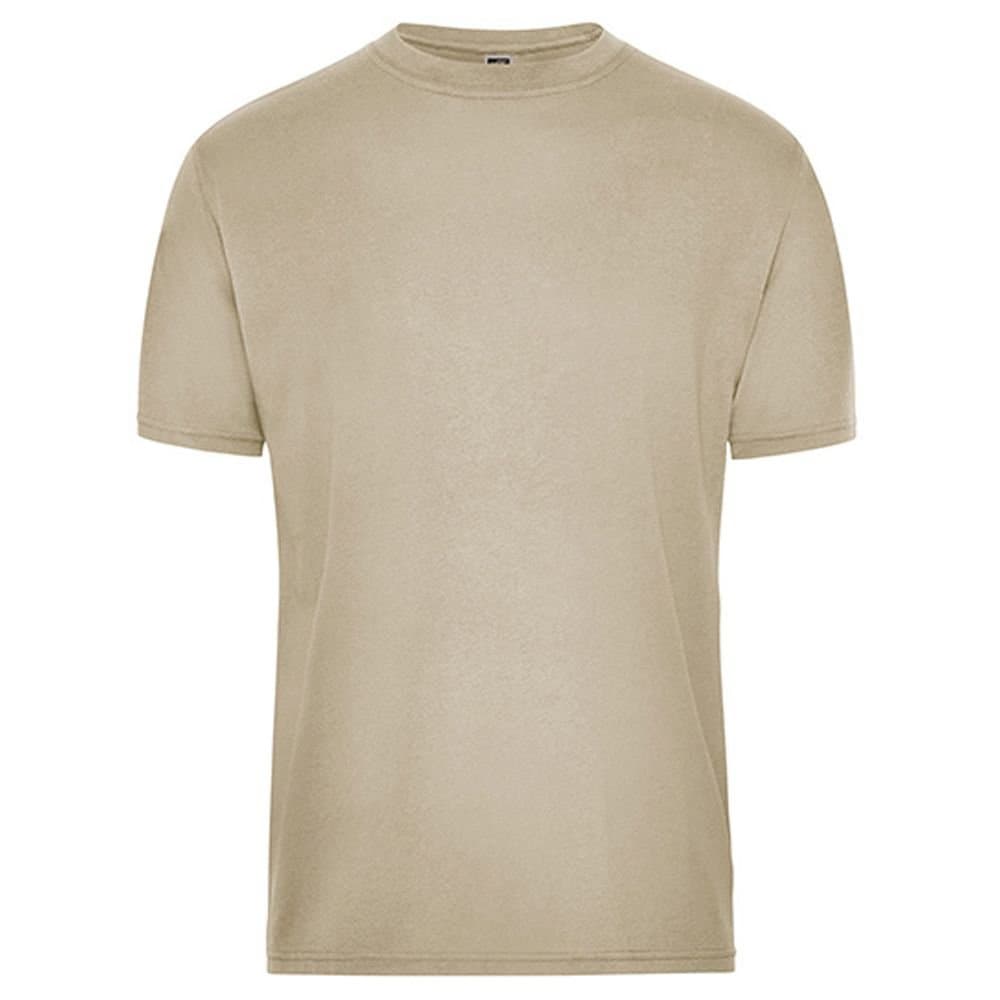 James and Nicholson James and Nicholson Men's Bio Workwear T-Shirt in Stone
