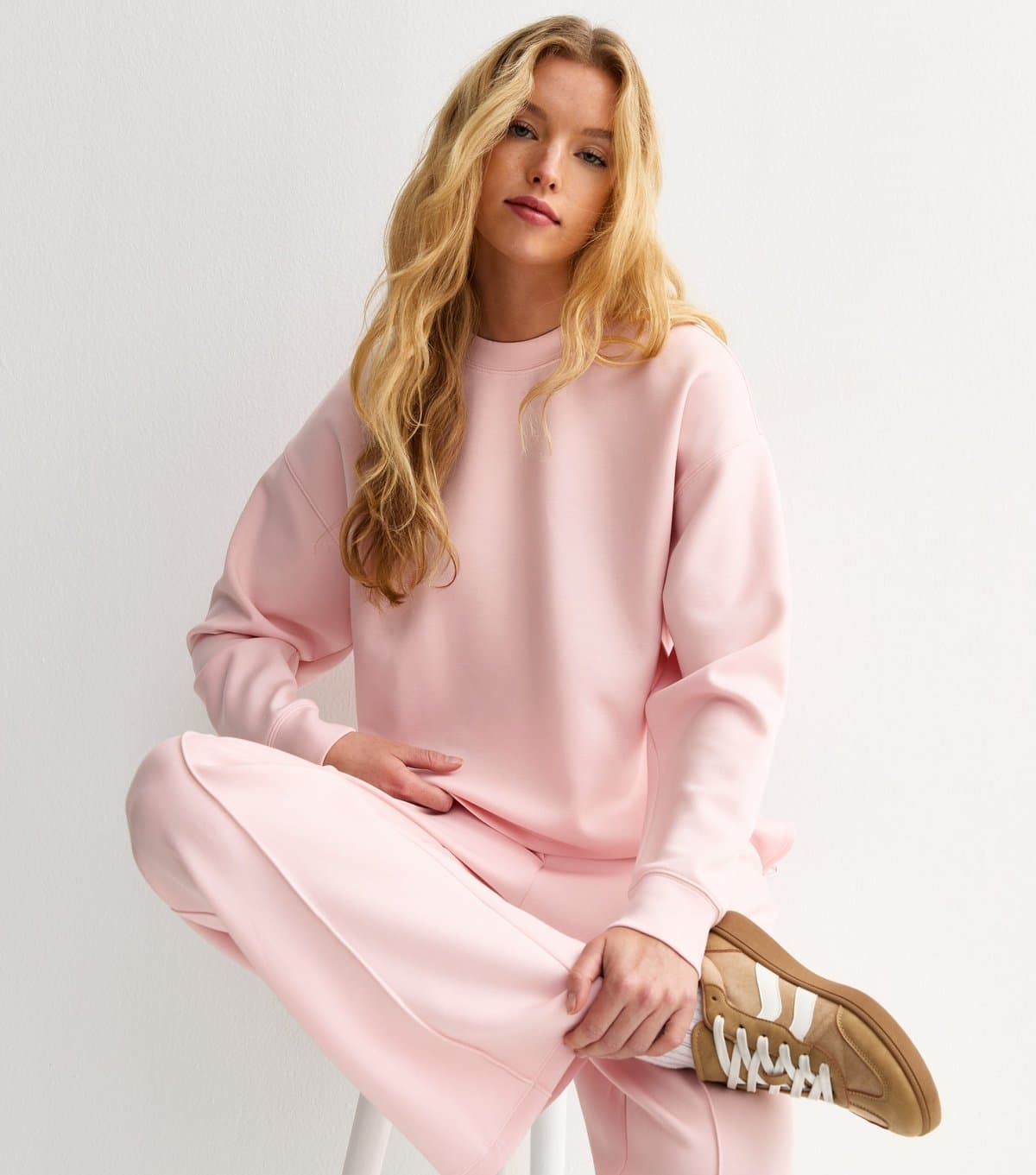 New Look New Look Light Pink Premium Jersey Sweatshirt