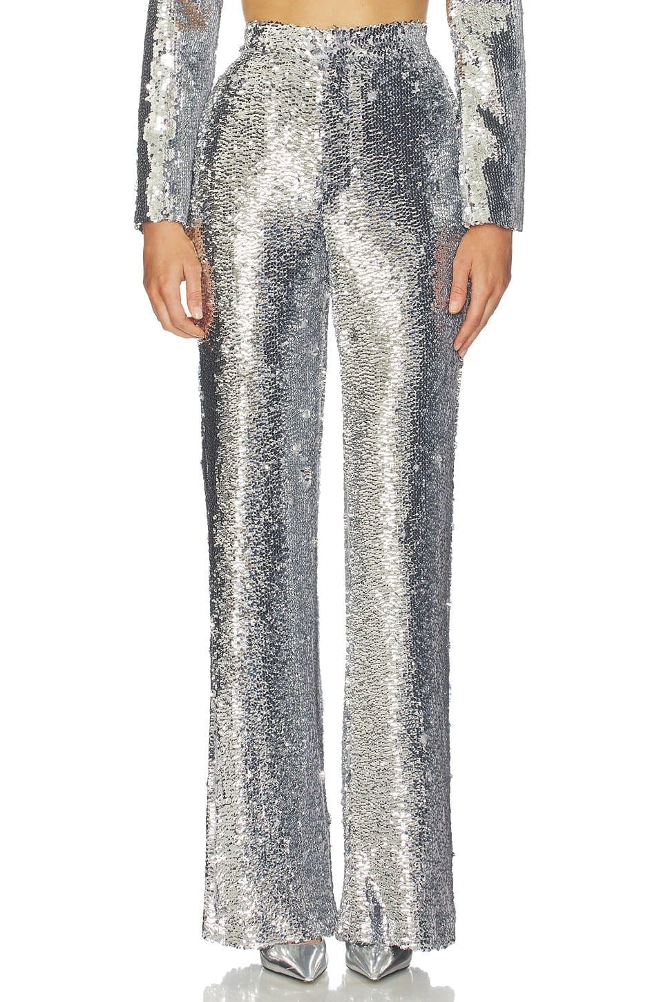 revolve Revolve Sequin Pant in Silver