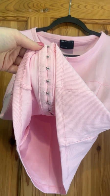 ASOS Design Corset sleeveless hook and eye top