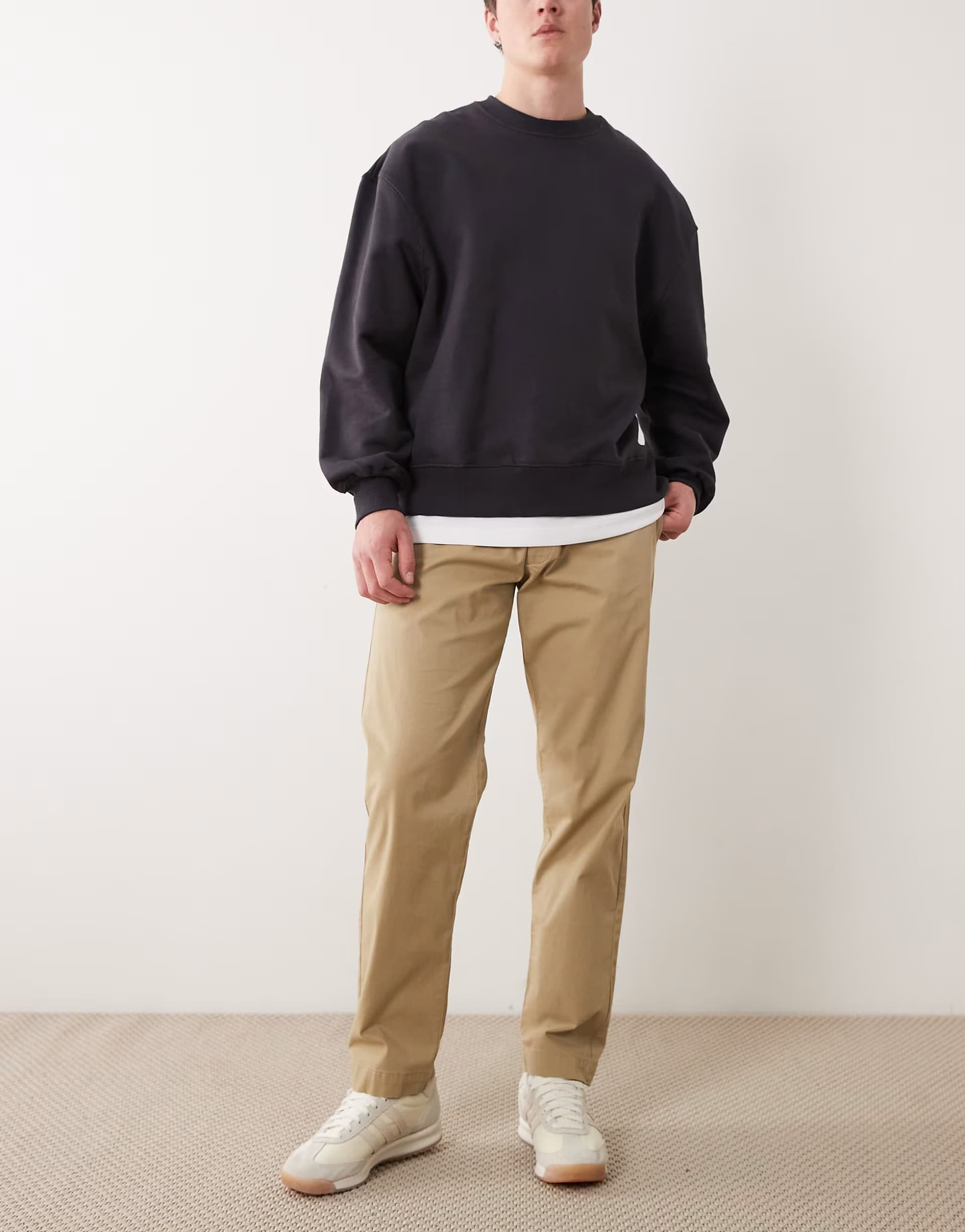 ASOS Jack & Jones loose chino trouser in cream