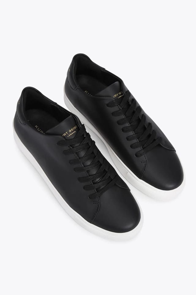 Kurt Geiger London Kurt Geiger London Men's 'Lennon' Leather Trainers in Black - 2
